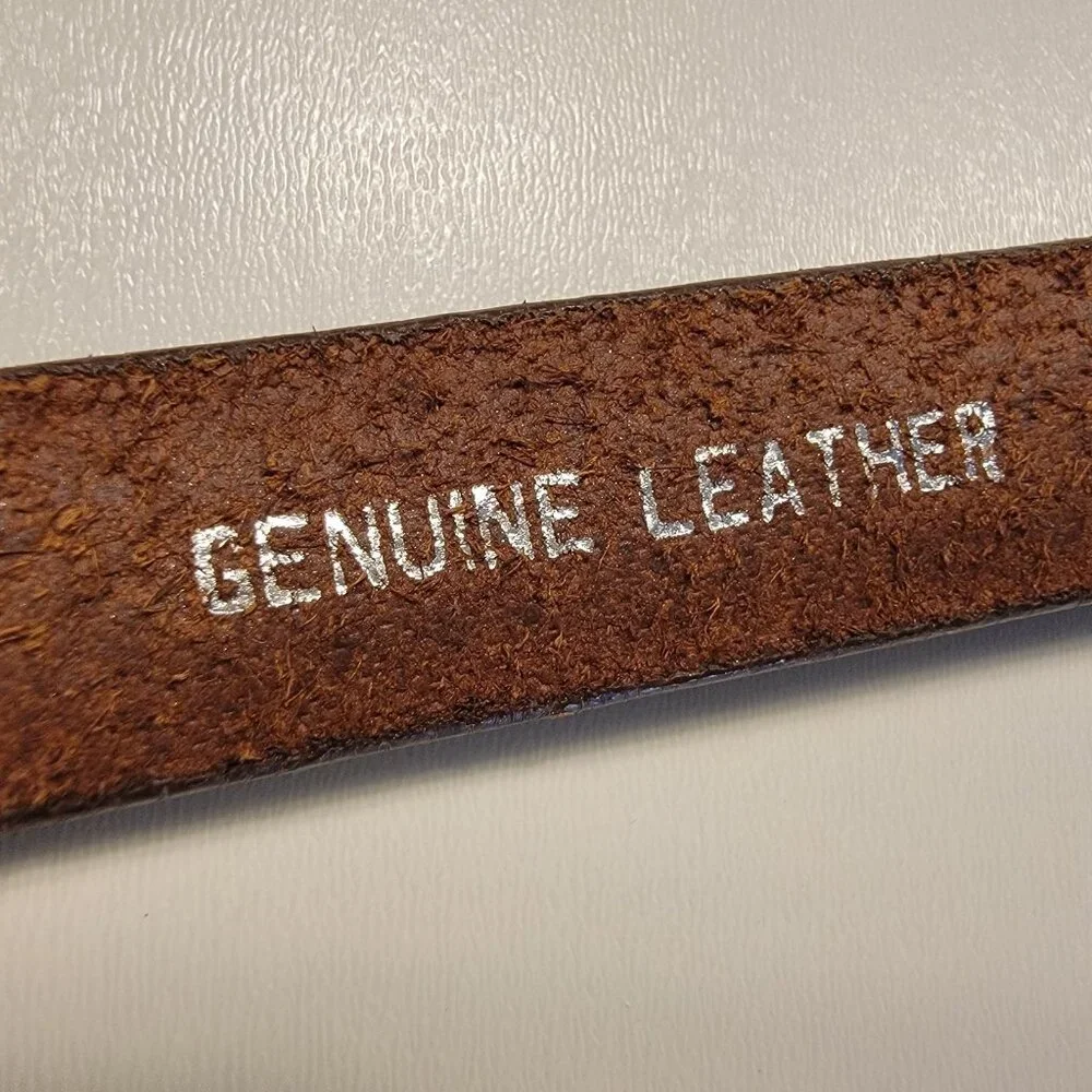 Vintage Ritz‎ Belt Women Size M Leather Buckle Skinny Accessory Collection